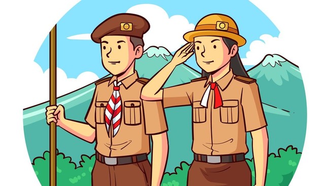 Dasa Darma Pramuka Bahasa Indonesia dan Inggris Lengkap Artinya