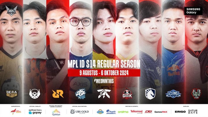 Jadwal MPL ID S14 hari ini bakal seru banget. Lantaranya dua tim hebat akan bertemu di match pembuka babak reguler season, yakni Fnatic Onic Vs Team Liquid ID.