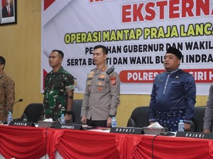 Kapolres Inhu Rapat Bareng TNI-Bawaslu, Matangkan Persiapan Pilkada Serentak
