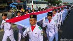 Kirab Bendera 79 Meter Sambut HUT RI di Tambun