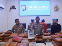 Polisi Amankan Mobil Bawa 154 Kg Ganja di Madina, 2 Kurir Ditangkap