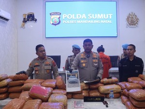 Polisi Amankan Mobil Bawa 154 Kg Ganja di Madina, 2 Kurir Ditangkap