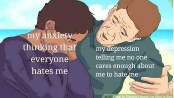 Kecemasan yang bikin nggak bisa berhenti mikir negatif. Ayo, tarik napas! Foto: helmutstrebl via Bored Panda