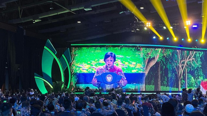Menteri LHK Siti Nurbaya di Festival LIKE 2 (Rumondang/detikcom)