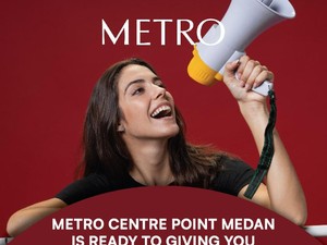 Metro Department Store di Centro Point Medan Bagi-bagi Hadiah dan Diskon 50%