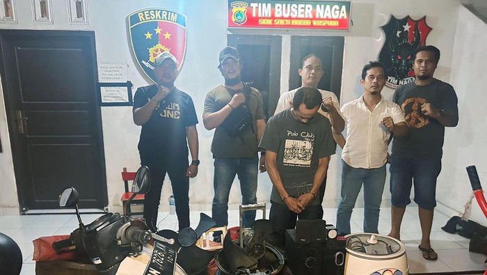 Pelaku pencurian vleg mobil ditangkap polisi