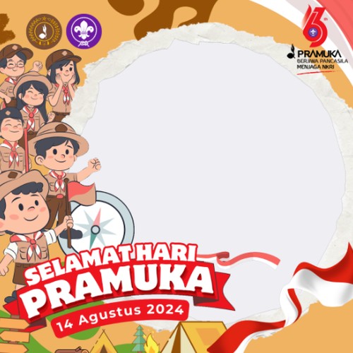 Twibbon Hari Pramuka ke-63 Tahun 2024