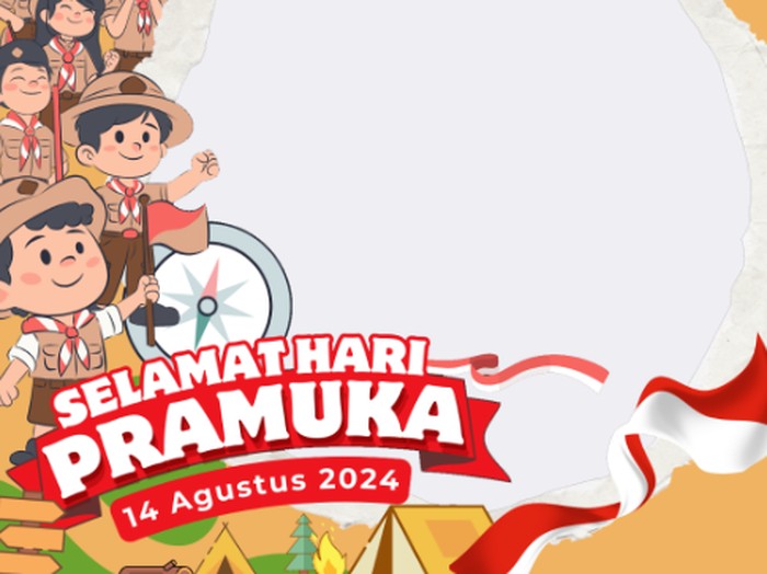 Twibbon Hari Pramuka ke-63 Tahun 2024