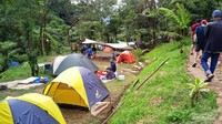 Area perkemahan di Lembah Tepus.