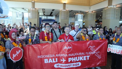 Bandara I Gusti Ngurah Rai, Bali, membuka penerbangan langsung dari dan menuju Phuket, Thailand, yang dilayani oleh maskapai Indonesia AirAsia. (Foto: Angkasa Pura I)