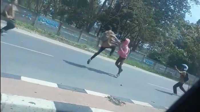 Dua kelompok pelajar di Lampung terlibat tawuran di Bandar Lampung