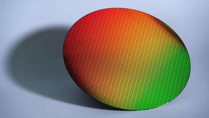 Ilustrasi Wafer Prosesor Intel