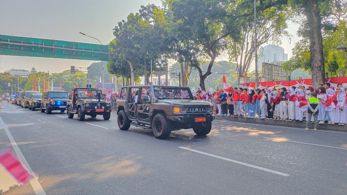 MV3 Maung Tanggung Kawal Kirab Bendera Pusaka Merah Putih dan Teks Proklamasi ke IKN.
