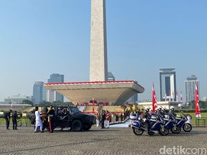783 Aparat Kepolisian Siaga Amankan Kirab Bendera Pusaka Menuju IKN Hari Ini