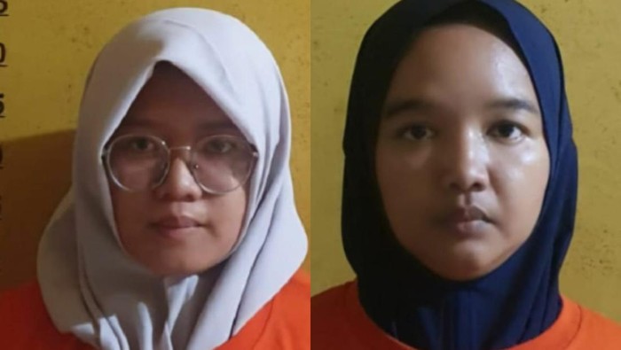 Pemilik Daycare di Pekanbaru Winda Mardiana dan seorang pengasuh bernama Dina Mardiana ditetapkan sebagai tersangka. (dok. Polresta Pekanbaru)