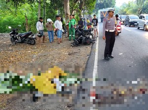 Tabrak Truk, Pemotor Tewas di Jalur Amlapura-Denpasar