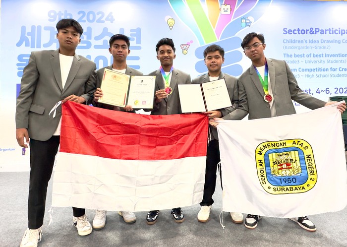 5 Siswa yang raih emas di Korea International Youth Olimpiad 4i 2024