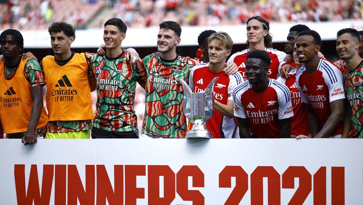Arsenal juara Emirates Cup 2024. (Foto: Action Images via Reuters/John Sibley)