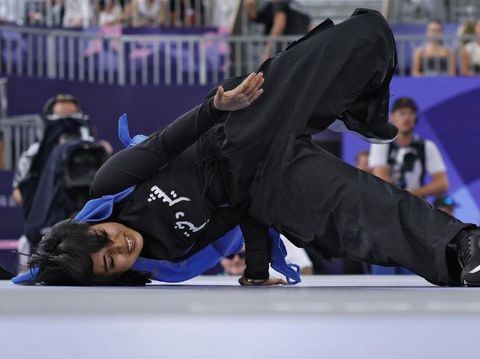 Atlet Afghanistan Maniza Talash (Photo by Odd ANDERSEN / AFP)