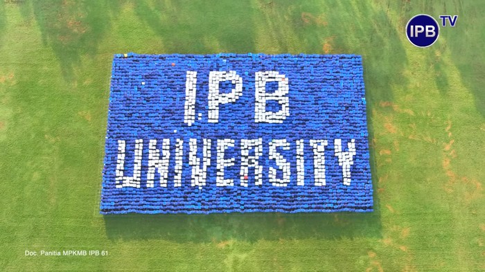 IPB University kembali pecahkan rekor dunia untuk 3D formasi mahasiswa barunya.