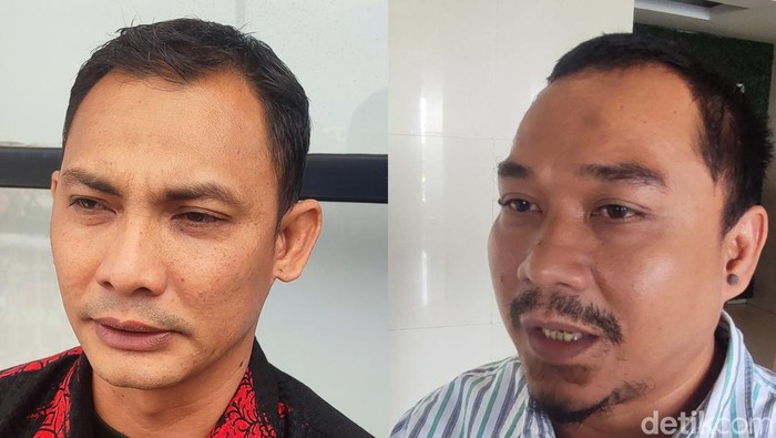 Ketua Bawaslu Lubuklunggau, Dedi Karima Jaya (kanan), Ketua KPU Lubuklinggau, Aspin Dodi (kiri)