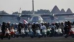 Konvoi Skuter Semarakkan HUT Lanud Halim Perdanakusuma