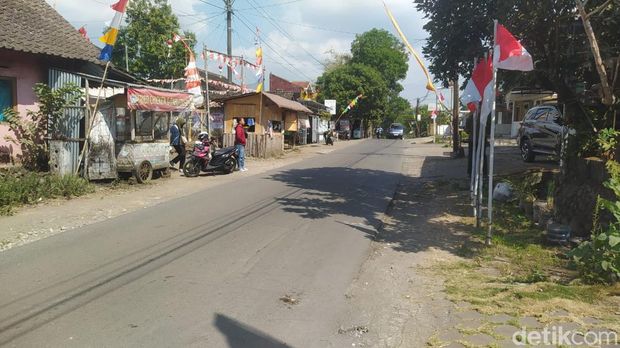 Lokasi dugaan tawuran antarkelompok di Bandongan, Kabupaten Magelang, Minggu (11/8/2024) dini hari.
