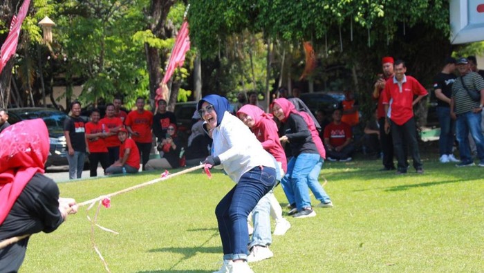 Lomba 17-an yang digelar Pemkab Klaten di halaman Pendapa Setda Klaten