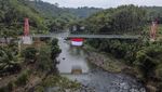 Melihat Gladi Bersih Upacara HUT RI di Jembatan Gantung Sungai Citanduy