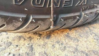 Sungguh beruntung sehingga tidak perlu ke tambal ban. Foto: Bored Panda  