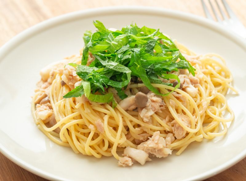 Resep Spaghetti Tuna dan Jamur ala Jepang