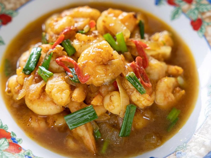 Resep Tumis Udang Bumbu Kunyit