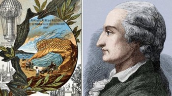 Jean-Francois De Rozier adalah pakar kimia dan fisika asal Prancis yang lahir di 1754. Dia merancang balon terbang berawak yang dapat mencapai ketinggian 900 meter dan berhasil mengendarainya. Suatu ketika, dia ingin melintasi selat Inggris dari Prancis. Sayangnya, dia meninggal dunia setelah balon buatannya itu kempes sehingga terjun bebas. Foto: Tumblr