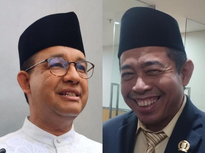 Anies Baswedan dan Ketua DPW PKS DKI Jakarta, Khoirudin.
