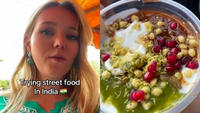Bule Norwegia Ini Cicip Jajanan Kaki Lima di India, Begini Reaksinya!