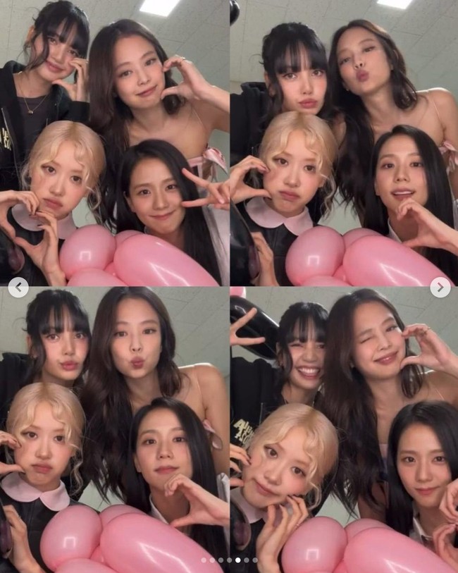 Personel grup KPop BLACKPINK akhirnya berkumpul untuk merayakan ulang tahun debut mereka ke-8, Kamis (8/8/2024). Jennie, Jisoo, Lisa, dan Rose sudah hampir satu tahun tak terlihat bersama di hadapan publik. Foto: Instagram