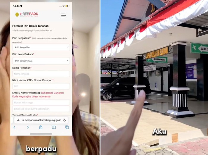 Kisah istri yang mengunggah kegiatannya sehari-hari saat menjenguk suaminya di penjara. Unggahan tersebut langsung viral di media sosial.