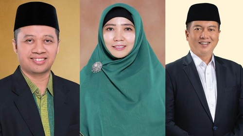 Kolase foto Lalu Muhamad Iqbal, Sitti Rohmi Djalillah, Zulkieflimansyah. (Foto: Helmy Akbar/detikBali)