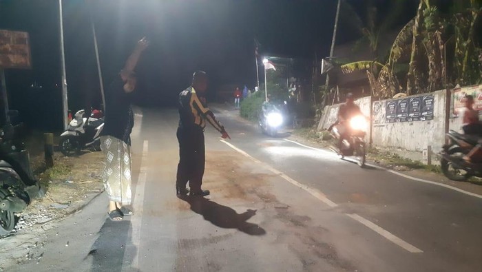 Lokasi kecelakaan yang menewaskan bapak dan anak di Malang