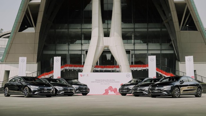 Mobil Listrik Mercedes-Benz untuk Perayaan HUT RI di IKN