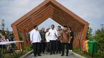 Momen Jokowi Kunjungi Embung Sebelum Rapat Kabinet di IKN