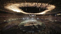 Perhelatan Olimpiade Paris 2024 resmi berakhir. (AP/Kin Cheung)  