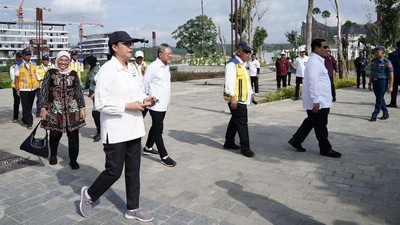 Potret Para Menteri Cek Kesiapan HUT RI di IKN