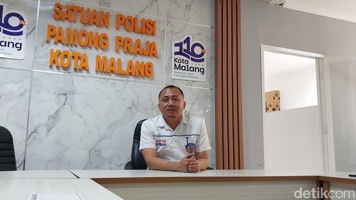Sekertaris Satpol PP Kota Malang Aryadi Wardoyo.