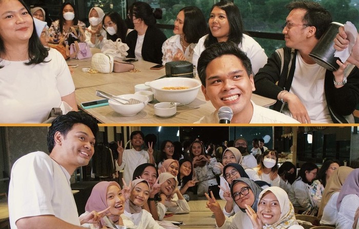 Serunya Mikha Angelo Saat Makan Bareng Gregoria Mariska dan Keluarga