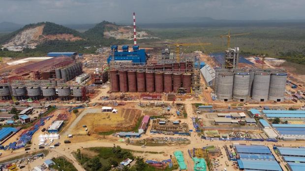 Smelter Grade Alumina Refinery (SGAR) Mempawah, milik konsorsium Antam dengan Inalum. (Dok. MIND ID)