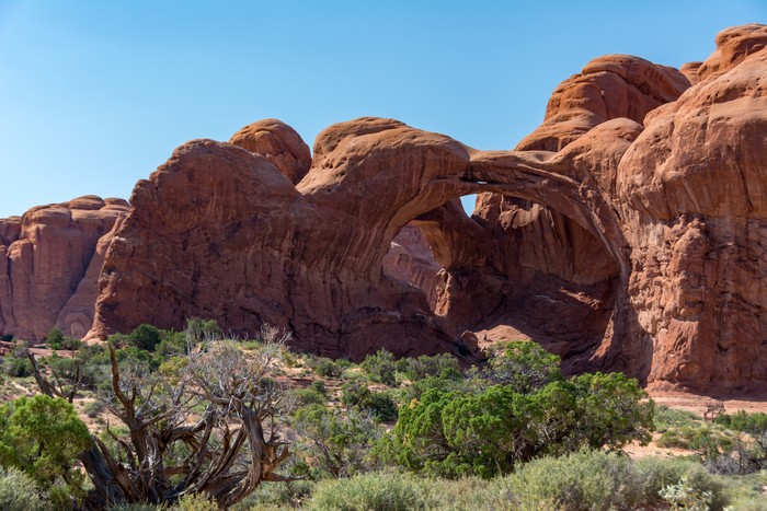 Toilet Bowl, formasi geologi di Arches National Park, Utah, AS, runtuh karena erosi