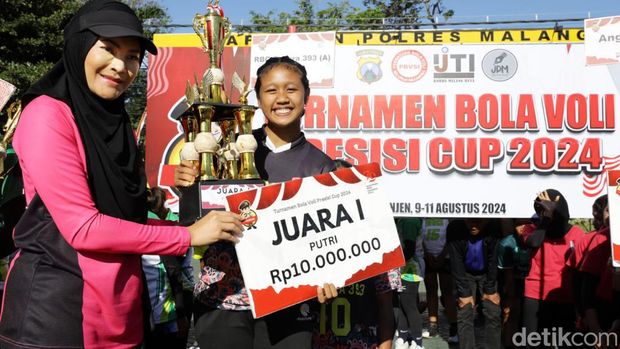 turnamen bola voli Presisi Cup 2024 Polres Malang