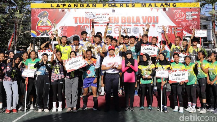turnamen bola voli Presisi Cup 2024 Polres Malang