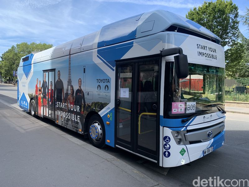 Bus hidrogen Toyota di Olimpiade 2024